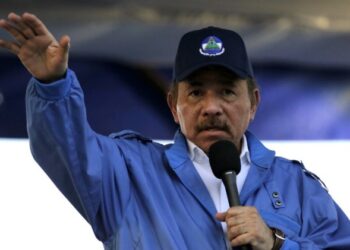Nicaraguan President Daniel Ortega speaks during the commemoration of the 51st anniversary of the Pancasan guerrilla campaign in Managua, on August 29, 2018.  Ortega called the UN High Commissioner for Human Rights "infamous" and "terror instrument", after it denounced Wednesday systematic human rights violations in the framework of opposition protests in which 300 people were killed.
 / AFP PHOTO / INTI OCON
