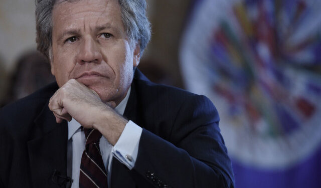 MIA28 WASHINGTON, DC (EE.UU), 23/2/2017.- El secretario general de la OEA, Luis Almagro, dijo a Efe hoy, jueves 23 de febrero del 2017, estar "dolido" por las "mentiras" del Gobierno cubano sobre sus intenciones al querer asistir a un acto de la disidencia en la isla, y consideró que el país "no está listo" para volver al organismo, en Washington, DC. "Me duele porque esperaba y pensaba otra cosa. Yo soy, creo, el primer secretario de la OEA con una foto del Che Guevara (comandante de la Revolución cubana) en su despacho, y cuando alguien (el Gobierno cubano) tiene que justificar determinadas acciones a través de mentiras es que sus verdades valen todavía menos que esas mentiras y eso es lo grave en este caso", dijo Almagro. EFE/LENIN NOLLY