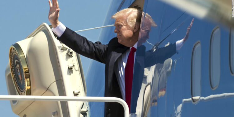 Air Force One, avión presidencial Donald Trump. Foto de archivo.