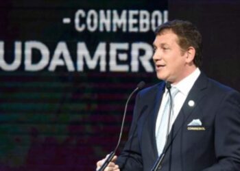 El presidente de la Conmebol, el paraguayo Alejandro Domínguez