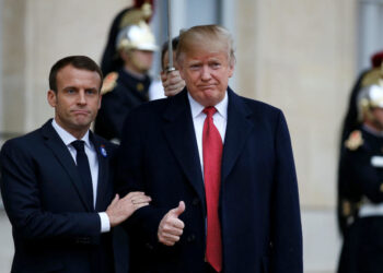 Emmanuel Macron y Donald Trump. Foto de archivo.