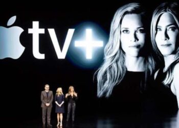 Jennifer Aniston y Reese Witherspoon. Apple TV+. THE MORNING SHOW.