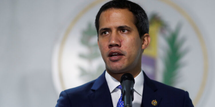 Venezuelan opposition leader Juan Guaido, who many nations have recognised as the country's rightful interim ruler, speaks during a news conference in Caracas, Venezuela September 30, 2019. REUTERS/Carlos Garcia Rawlins