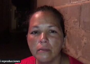 Madre del sargento Leocer José Lugo Maíz, mutilado. Foto captura video.