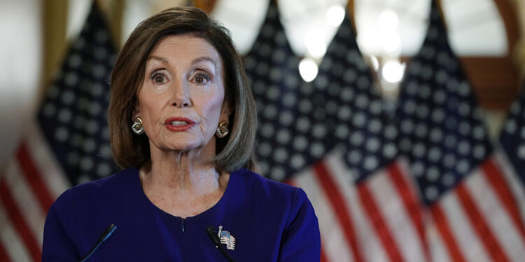 La presidenta de la Cámara de Representantes estadounidense, Nancy Pelosi.