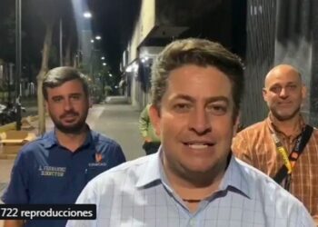 Alcalde de Chacao, Gustavo Duque. Foto captura de video.