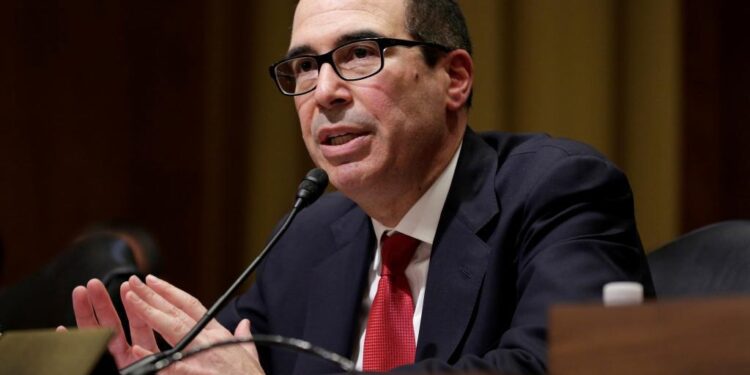 El secretario del Tesoro EEUU, Steven Mnuchin. Foto de archivo