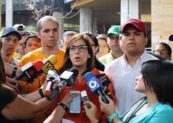 La responsable municipal de Voluntad Popular en El Hatillo, Ariana González. Foto Prensa presidencial.