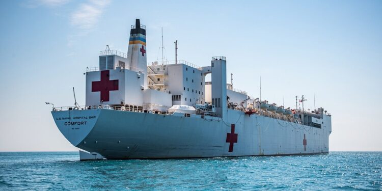 USNS Comfort. Foto de archivo.