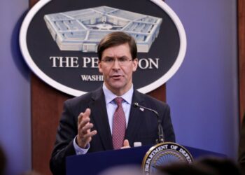 El secretario del Departamento de Defensa de Estados Unidos, Mark Esper. AP.