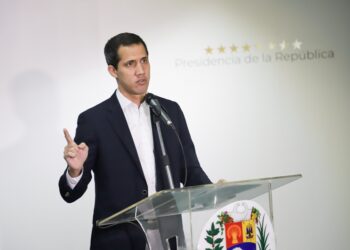 Juan Guaidó. Pdte. (E) de Venezuela. 1Dic. Foto Prensa presidencial - David Dittmar.