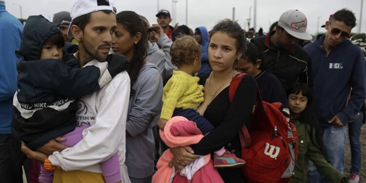 Niños venezolanos migrante. Foto de archivo.