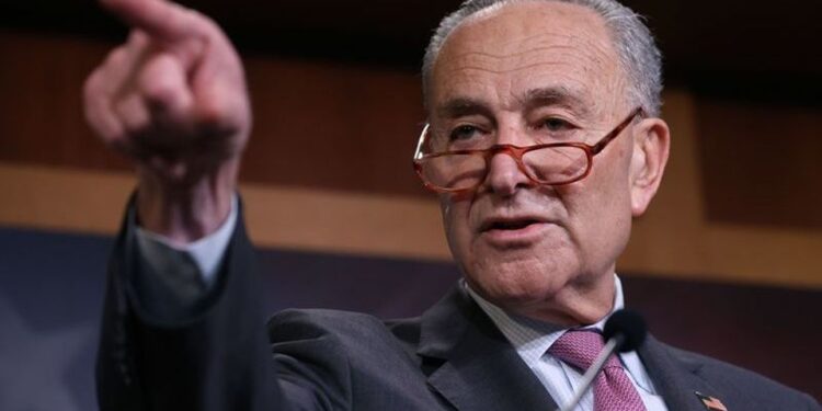 El líder de la minoría demócrata en el Senado de Estados Unidos, Chuck Schumer. Foto de archivo.