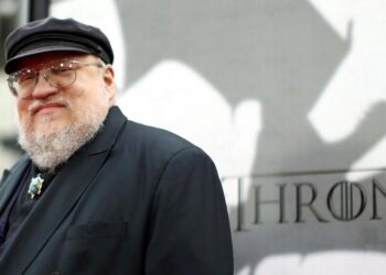 George R.R. Martin Game of Thrones. Foto de archivo.