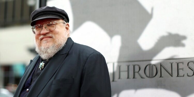 George R.R. Martin Game of Thrones. Foto de archivo.