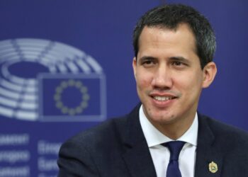 Venezuelan opposition leader Juan Guaido holds a news conference at the European Parliament in Brussels, Belgium January 22, 2020.  REUTERS/Yves Herman