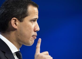 Juan Guaidó. Pdte. encargado de Venezuela. Davos. EFE