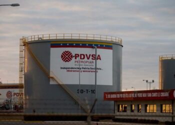 In this Feb. 18, 2015 photo, storage tanks stand in a PDVSA state-run oil company crude oil complex near El Tigre, a town located within Venezuela's Hugo Chavez oil belt, formally known as the Orinoco Belt. U.S. petroleum exports to Venezuela, much of it fuel additives to dilute the country’s heavy crude, have grown 12-fold in the past decade as domestic refineries go unmaintained. (AP Photo/Fernando Llano)