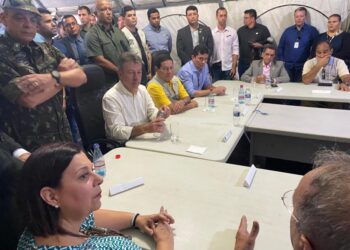 Embajadora María Teresa Belandria. Frontera Roaima. Foto @Presidencia_VE.