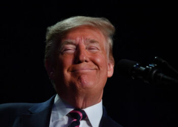 US President Donald Trump speaks at the 68th annual National Prayer Breakfast on February 6, 2020 in Washington,DC. - President Donald Trump said Thursday that he suffered a "terrible ordeal" during his impeachment. In his first public comments since being acquitted by the Senate of abuse of office, he said he had been "put through a terrible ordeal by some very dishonest and corrupt people." "They have done everything possible to destroy us and by so doing very badly hurt our nation," he said at a televised prayer breakfast with a Who's Who of Washington power brokers. (Photo by Nicholas Kamm / AFP)