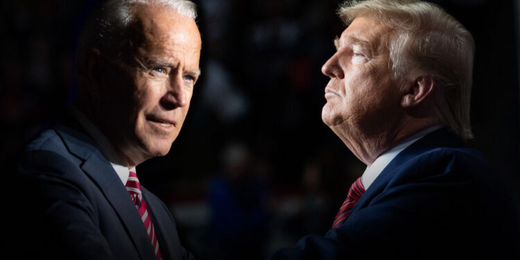 Joe Biden & Donald Trump. Foto The Wall Street Journal.