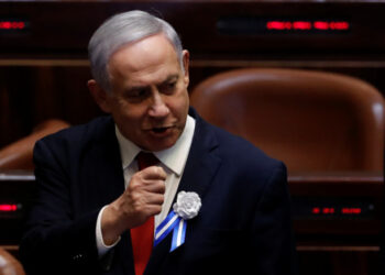 Israeli Prime Minister Benjamin Netanyahu attends the swearing-in ceremony of the 22nd Knesset, the Israeli parliament, in Jerusalem October 3, 2019. REUTERS/Ronen Zvulun