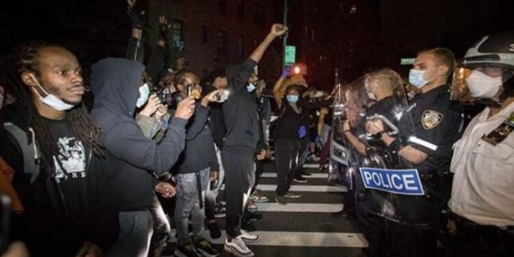 Protestas NY George Floyd. Foto agencias.