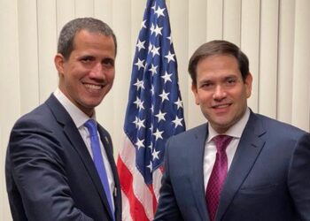 Juan Guaidó. Pdte. encargado de Venezuela y el Senador de EEUU Marco Rubio. Foto de archivo.