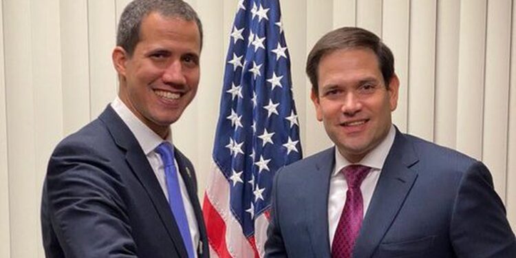 Juan Guaidó. Pdte. encargado de Venezuela y el Senador de EEUU Marco Rubio. Foto de archivo.