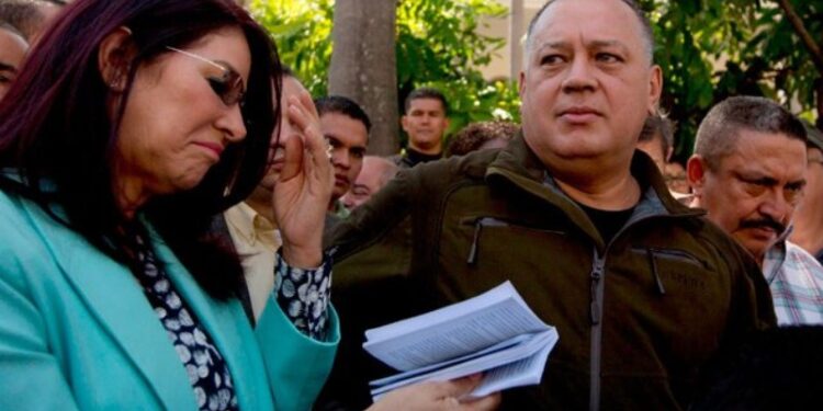 Cilia Flores y Diosdado Cabello. Foto de archivo.