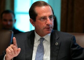 El secretario de Salud y Servicios Humanos de Estados Unidos, Alex Azar. Foto agencias.