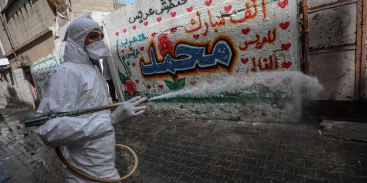 Gaza, coronavirus. Foto de archivo.