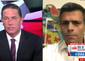 Fernando Del Rincón y Leopoldo López. Foto captura de video.