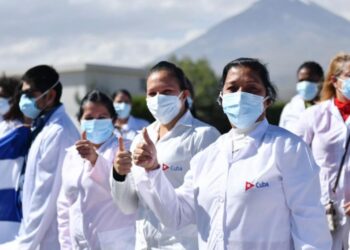 Médicos cubanos. Foto de archivo.