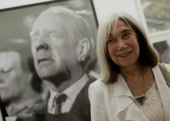 La viuda de Jorge Luis Borges, Maria Kodama. Foto EFE Carlos Díaz.