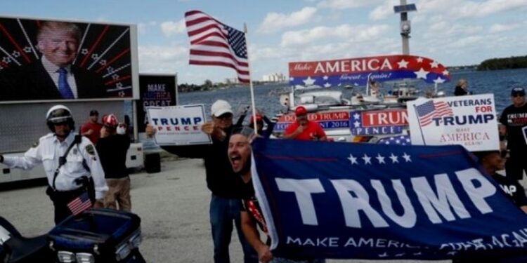 Simpatizantes de Trump. Foto de archivo.