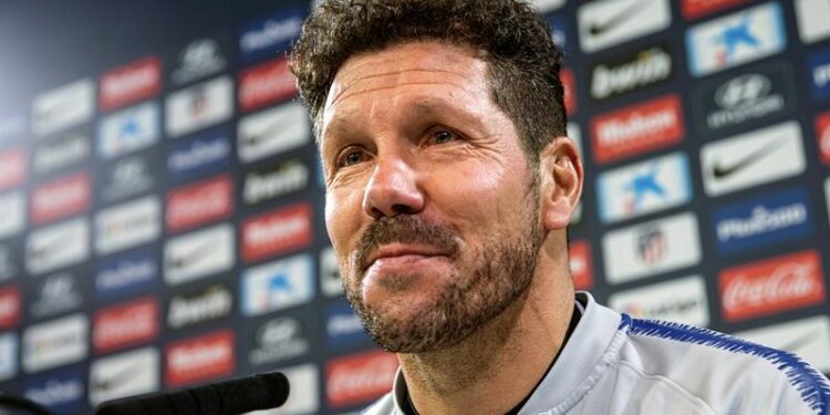 Diego Pablo Simeone, entrenador del Atlético de Madrid. Foto de archivo.