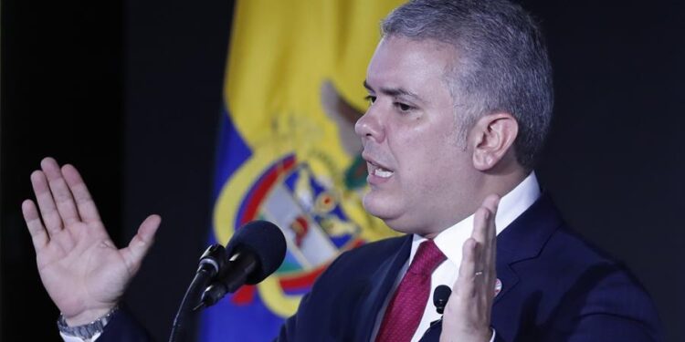 El presidente colombiano, Iván Duque. Foto EFE.