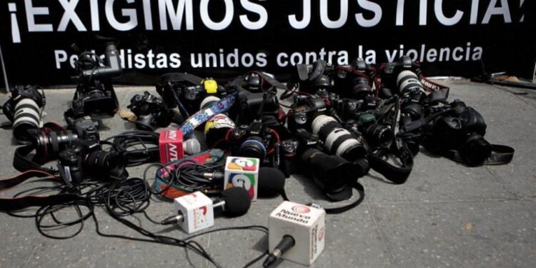 Periodistas. Foto de archivo.