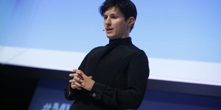 Founder and CEO of Telegram Pavel Durov delivers a keynote speech during the Mobile World Congress in Barcelona, Spain February 23, 2016. REUTERS/Albert Gea - D1AESOQXTQAB