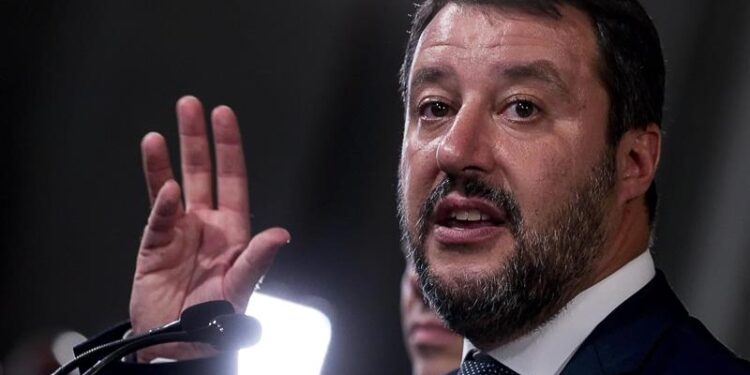 El exministro del Interior italiano Matteo Salvini. Foto agencias.