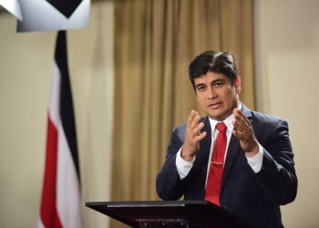 El presidente de Costa Rica, Carlos Alvarado. Foto agencias.