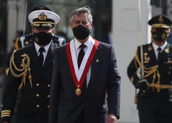 El presidente de Perú, Francisco Sagasti. Foto EFE.