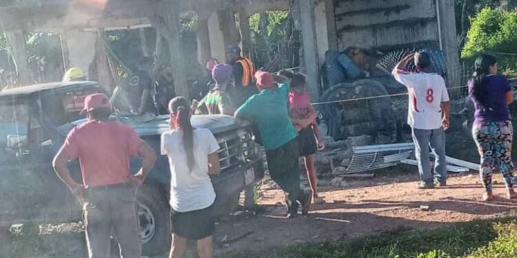 Explosión cilindro de gas doméstico Maturín. Foto @NatachaeSanchez