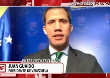 A Fondo de América TeVé, Pdte. (E) Juan Guaidó. Foto captura de video.