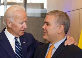 El presidente de EEUU Joe Biden Y su homólogo colombiano, Iván Duque. Foto Presidencia Colombia