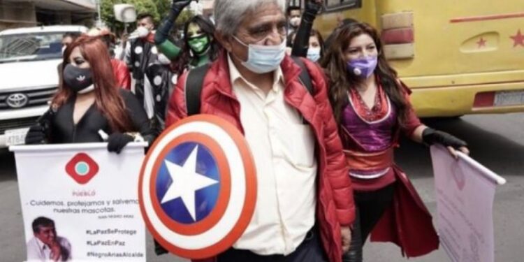 Iván 'El Negro' Arias, aspirante a la Alcaldía de La Paz. Foto de archivo.