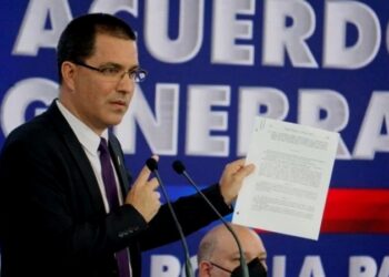 Jorge Arreaza, Acuerdo de Ginebra. Foto de archivo.