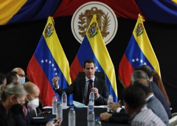 Juan Guiadó Pte. (E) de Venezuela. Foto @jguaido