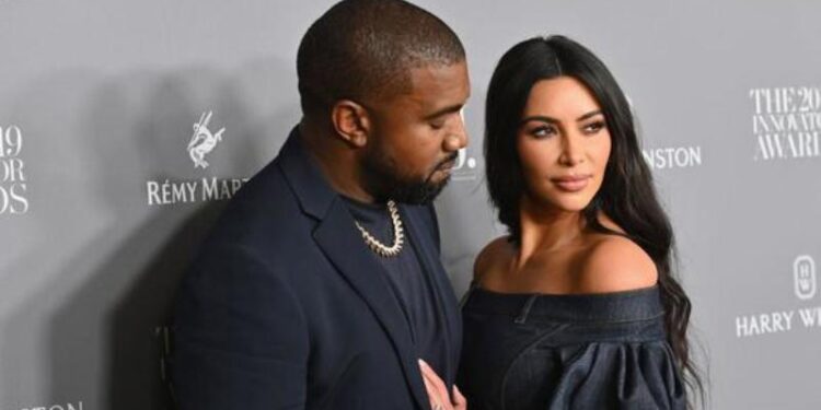 Kim Kardashian y Kanye West. Foto agencias.